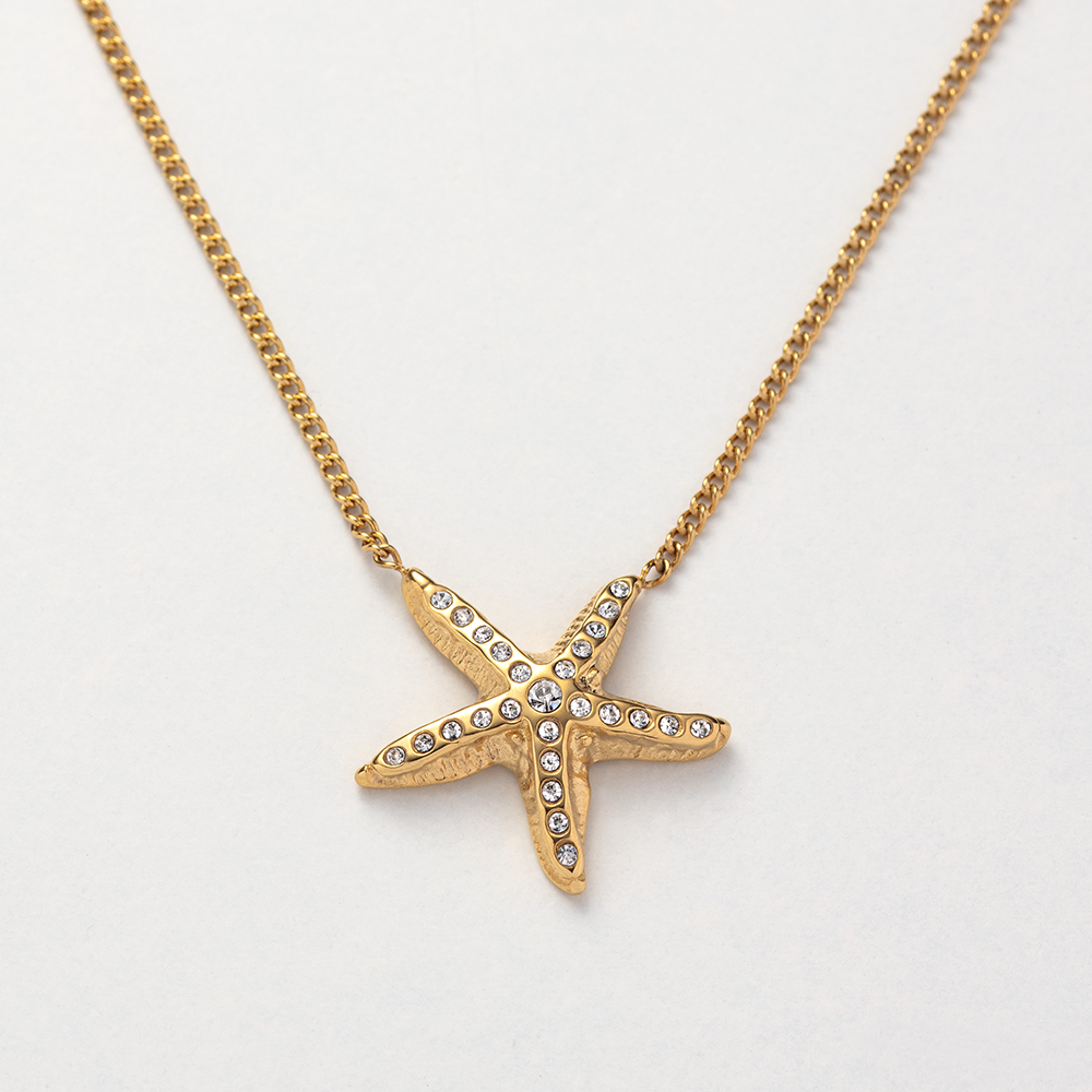 18ct White Gold Diamond Starfish Pendant | Buy Online | Free Insured UK  Delivery