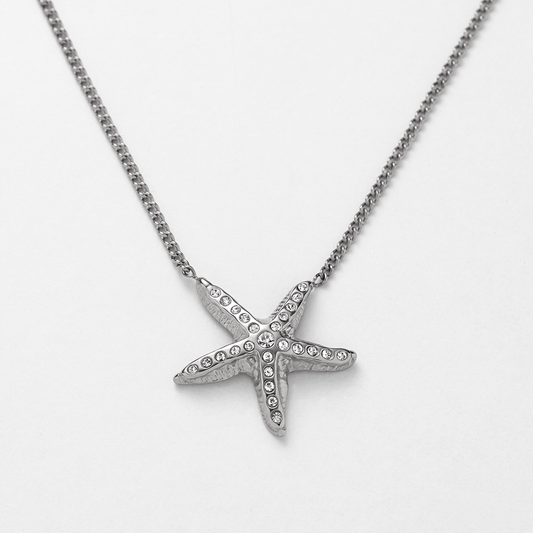 Sea Star Necklace Silver