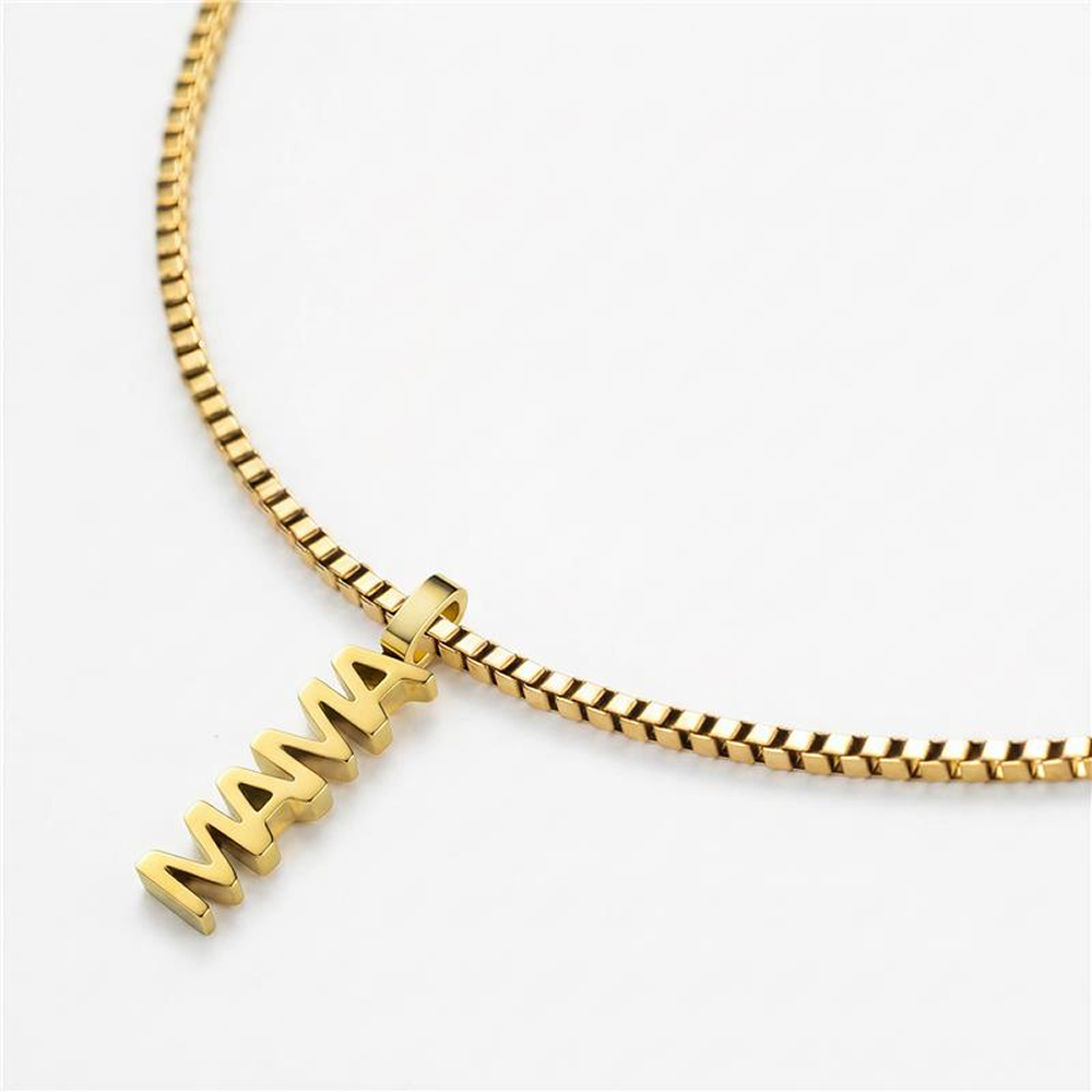 Set Mama Pendant et Collier Or