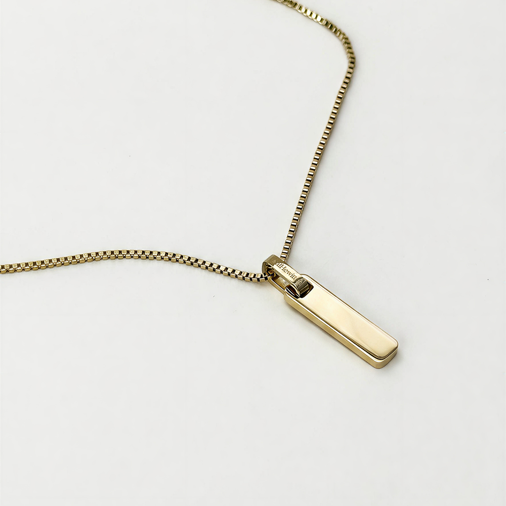 Bar Necklace Gold