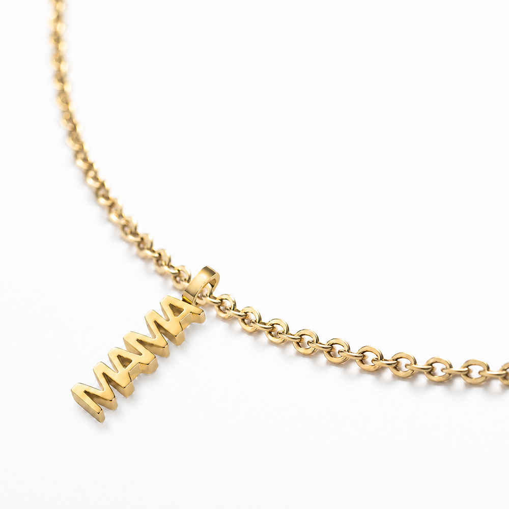 Set Mama Pendant et Collier Or