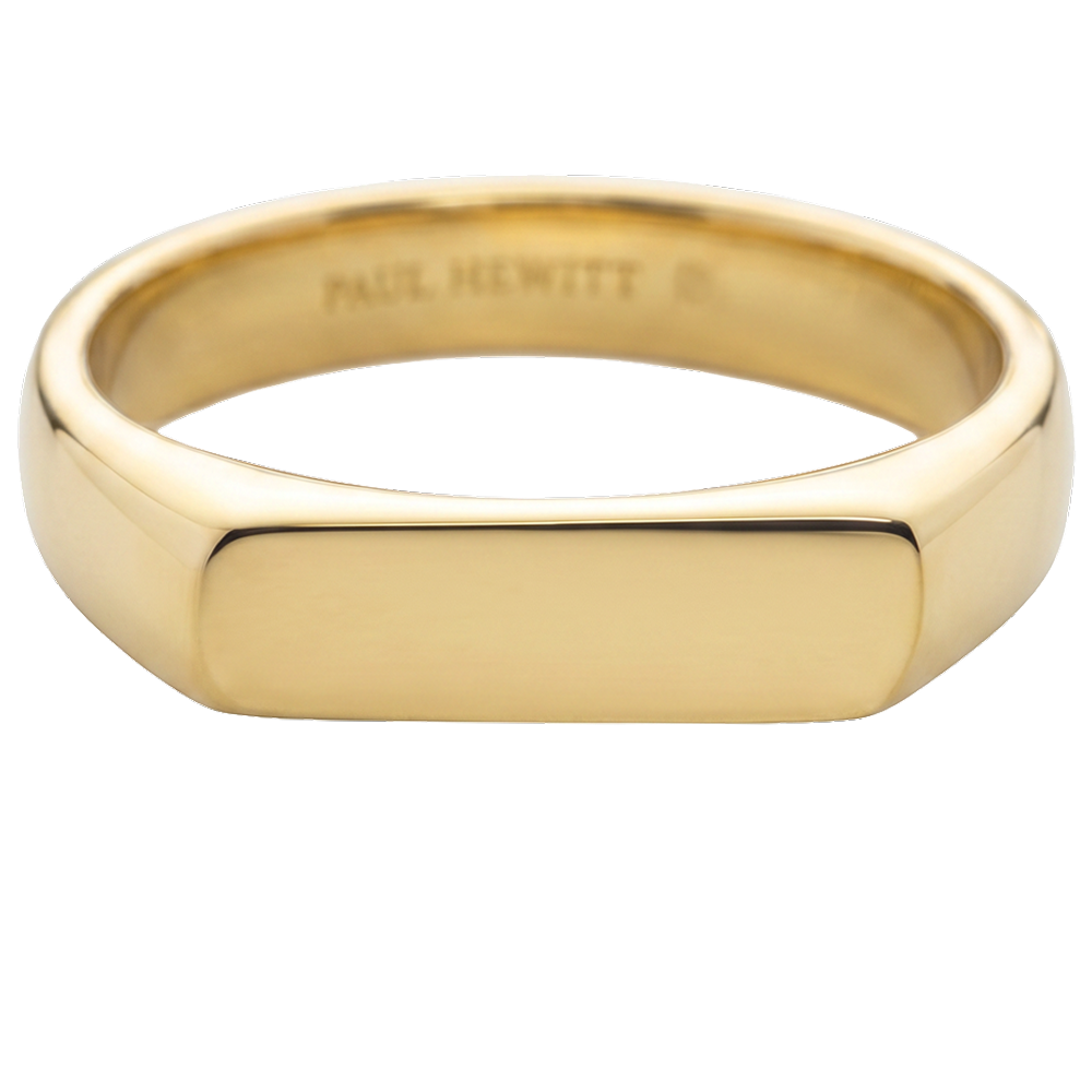 Slim Signet Bague Or