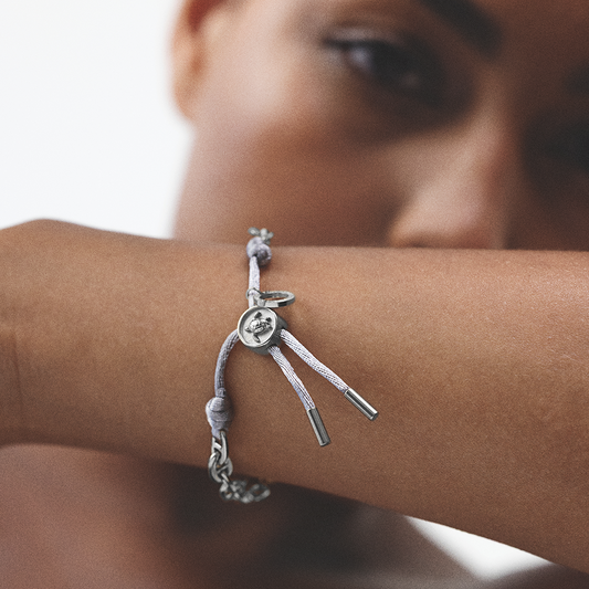 Turtle Anchor Chain Armband Silber Grau