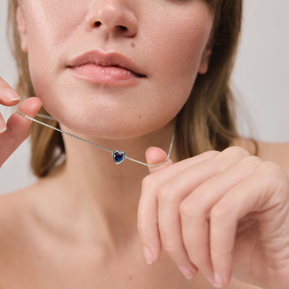 Heart of the Sea Mono Necklace Silver