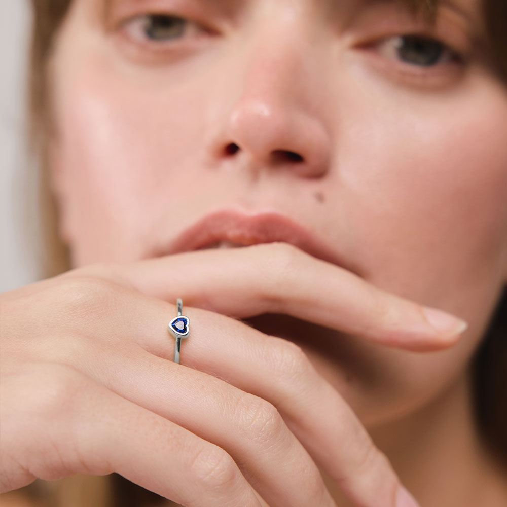 Heart of the Sea Mono Ring Silber