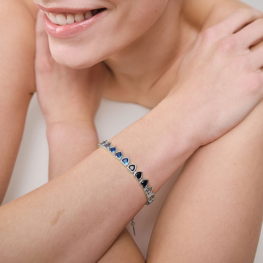 Heart of the Sea Rainbow Armkette Silber