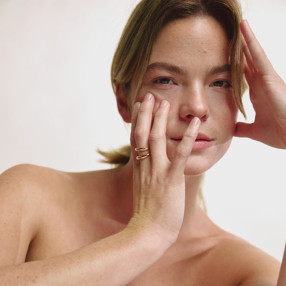 Waves Ring Roségold