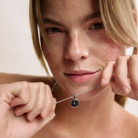 Engravable Round Pendant Silber