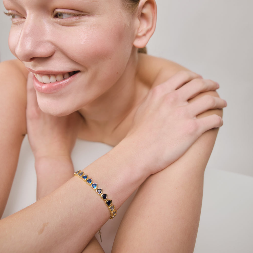 Heart of the Sea​ Rainbow Bracelet Gold