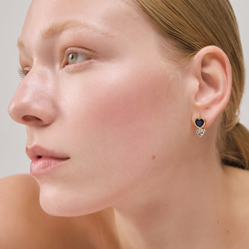 Heart of the Sea​ Rainbow Earring Gold