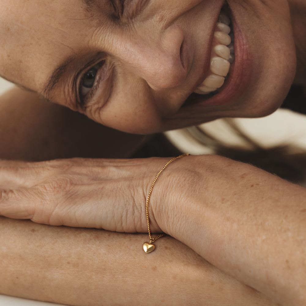 Ocean Heart Armkette Gold