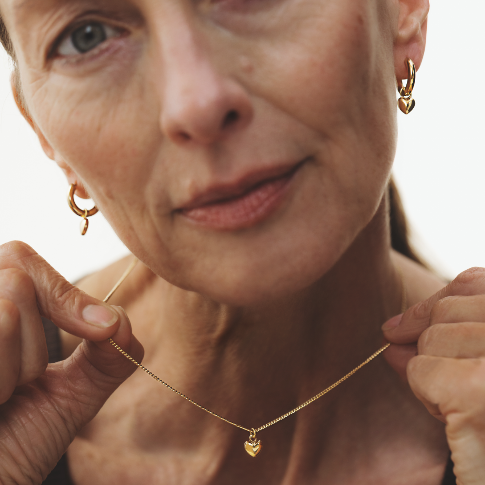 Ocean Heart Halskette Gold