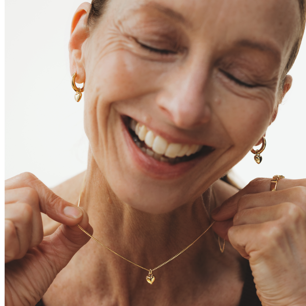 Ocean Heart Halskette Gold