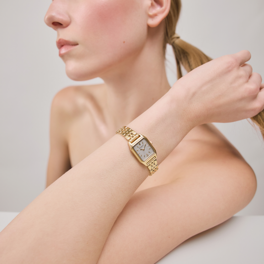 Petit Soleil Uhr Gold Weiß