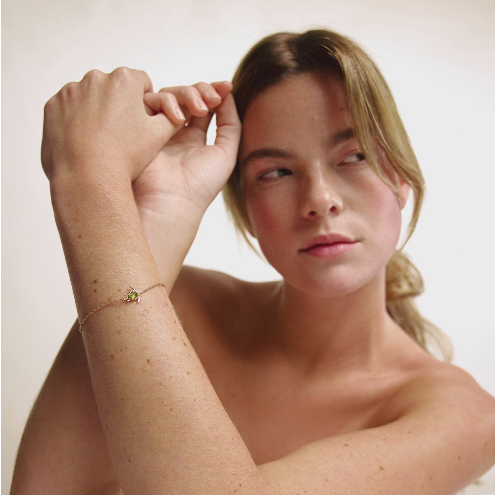 Turtle Mono Armkette Roségold