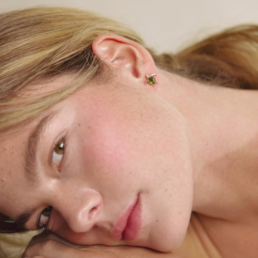 Turtle Earring Rose gold