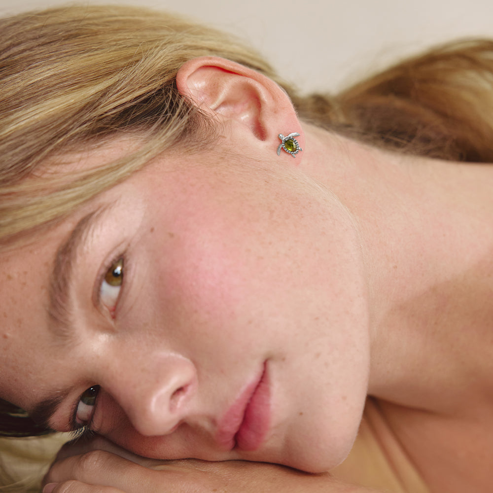 Turtle Ohrring Silber