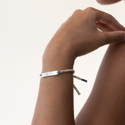 Vitamin Sea Gravur Armband Silber Sand