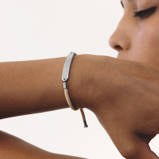 Vitamin Sea Gravur Armband Silber Sand