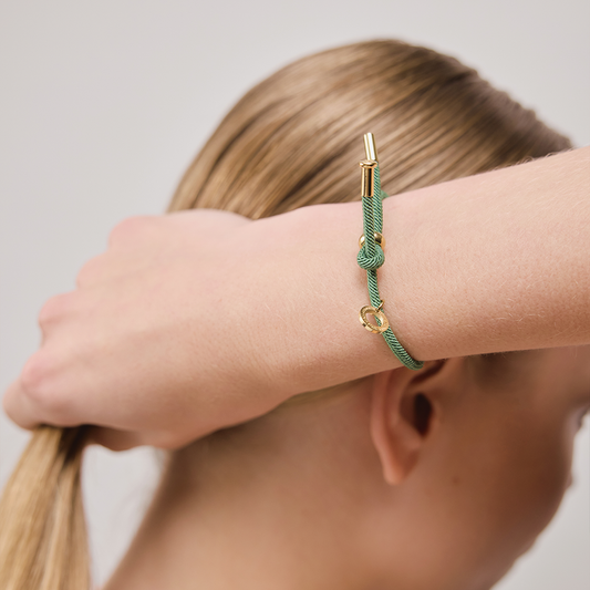 Vitamin Sea Armband Gold Blaugrün