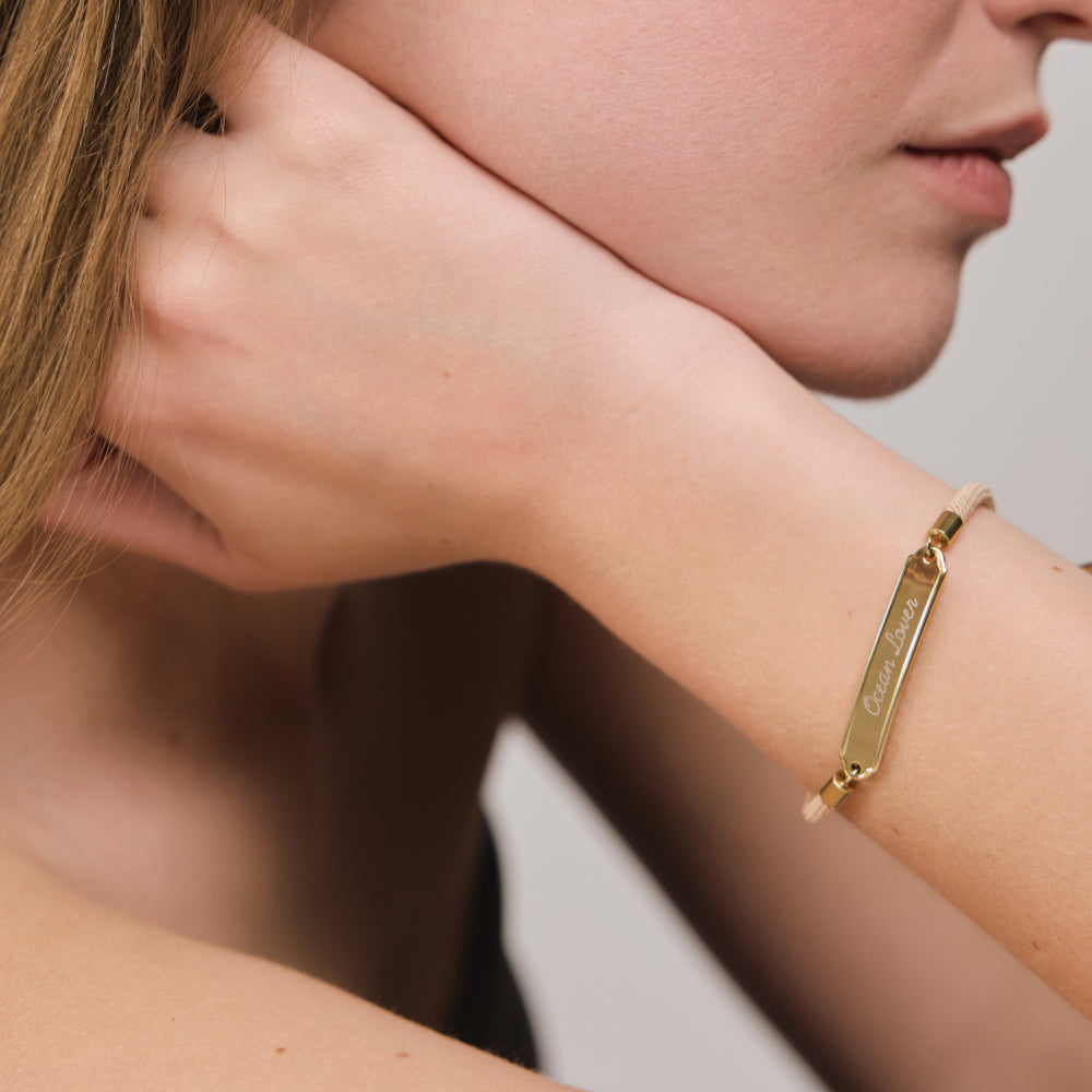 Vitamin Sea Gravur Armband Gold Sand