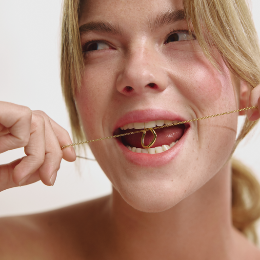 Waves Mono Collier Or