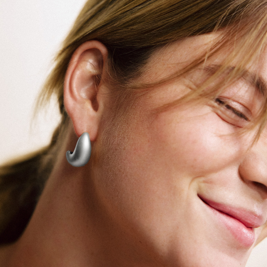 Waves Motion Boucle d'oreille Argent