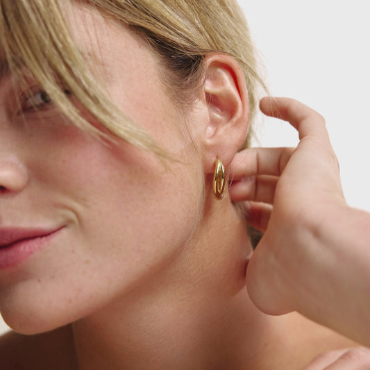 Waves Boucle d'oreille Or