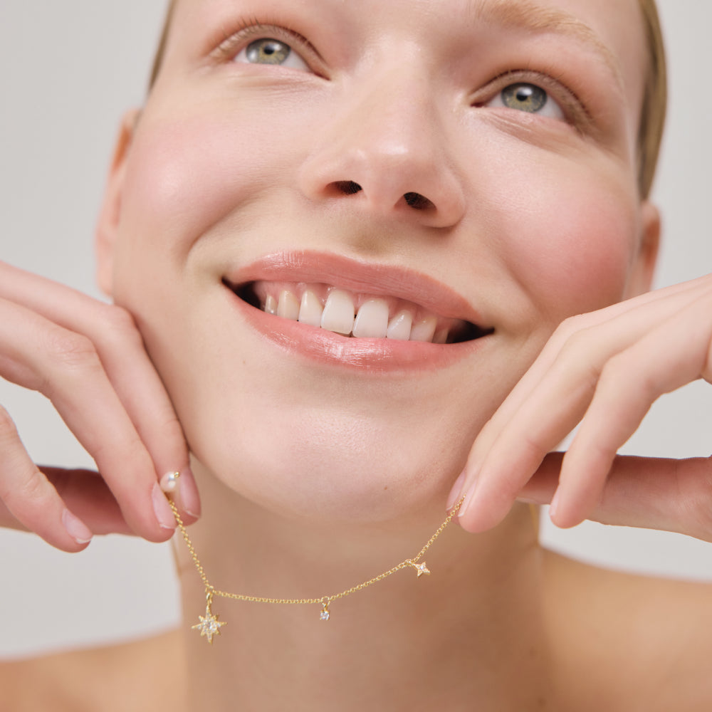 Windrose Celestial Necklace Gold