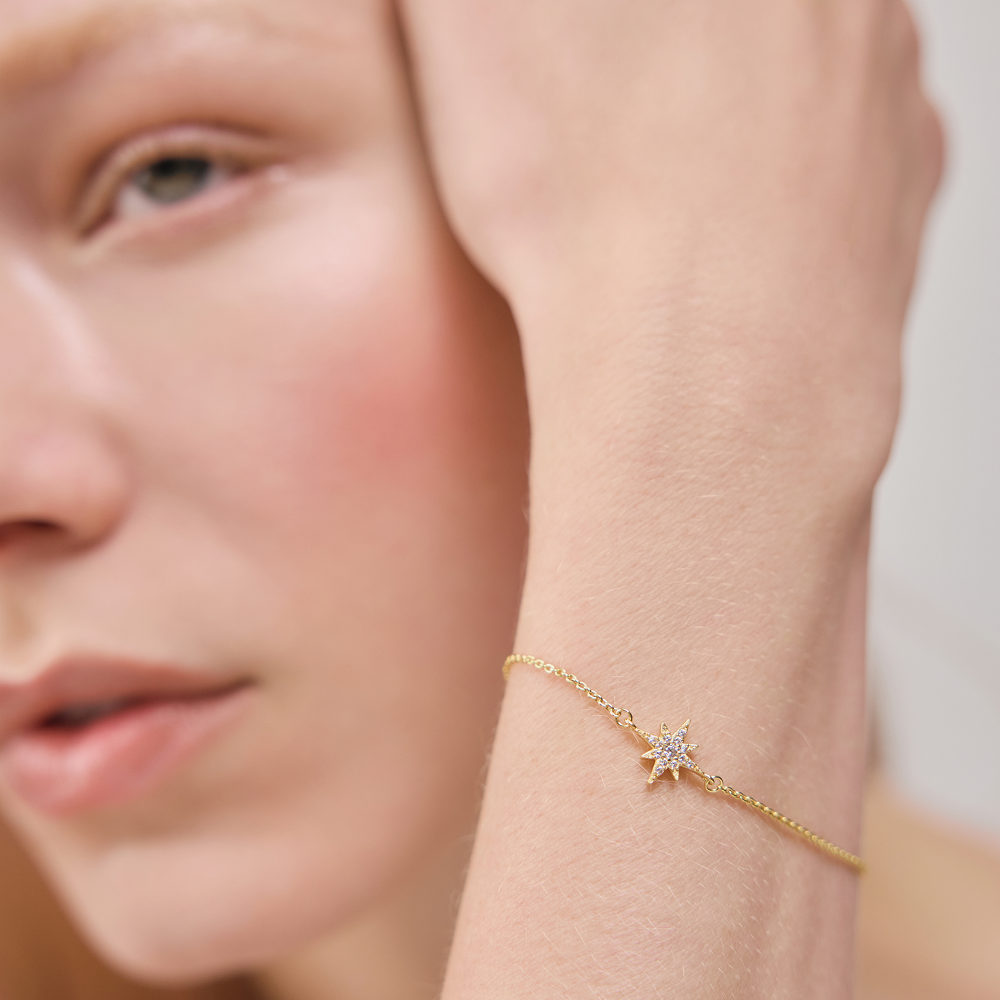 Windrose Mono Bracelet Or