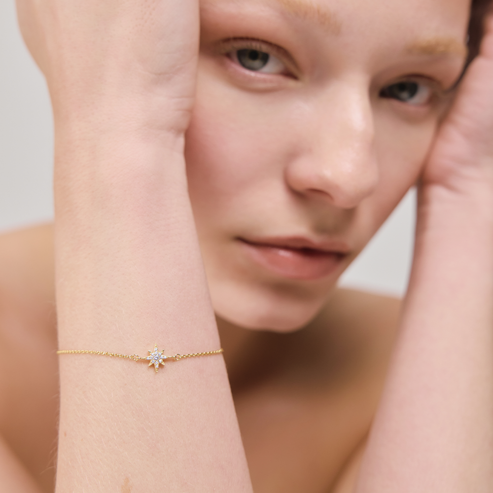 Windrose Mono Bracelet Or