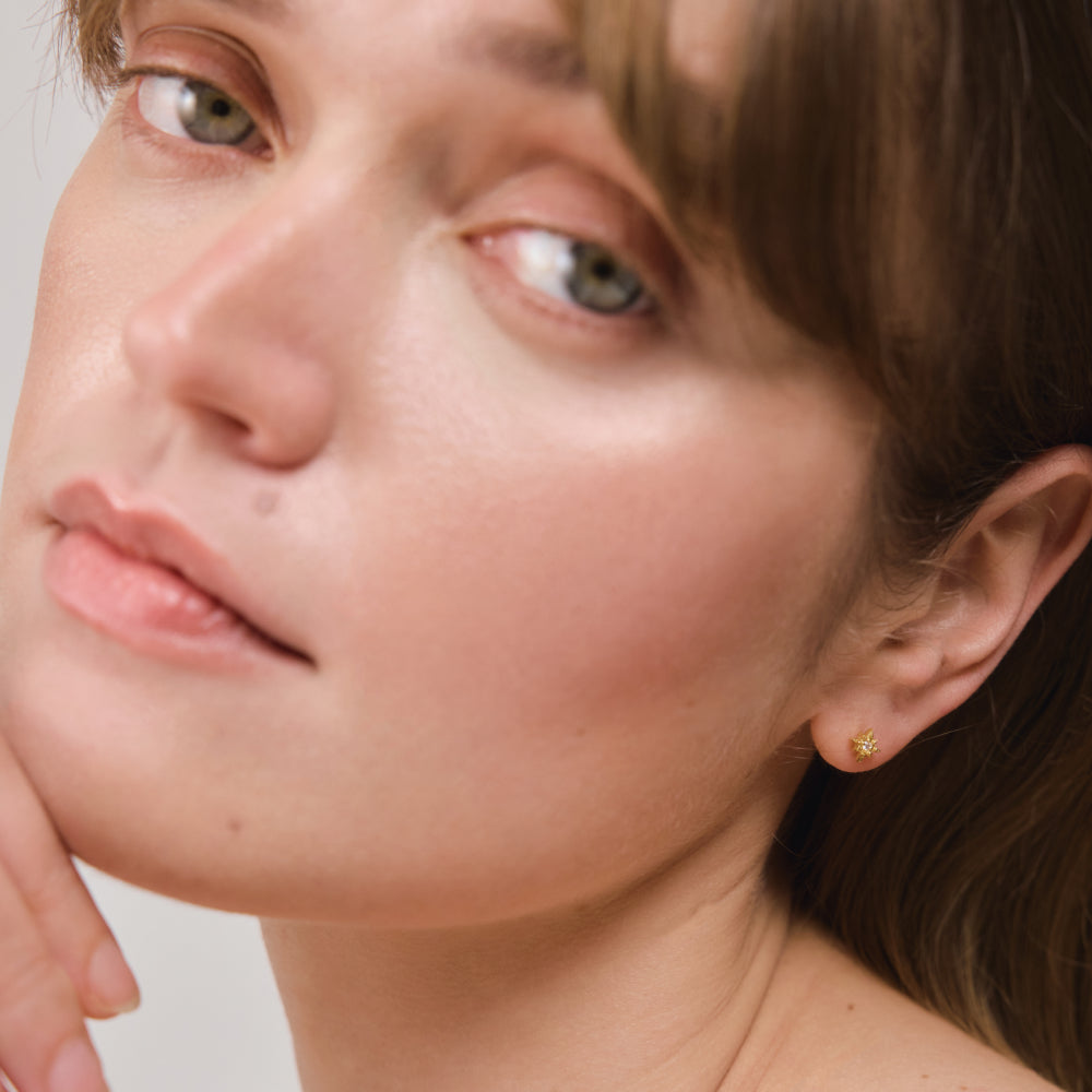 Windrose Mono Earring Gold