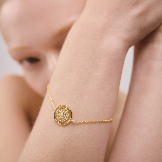 Windrose Twister Bracelet Gold