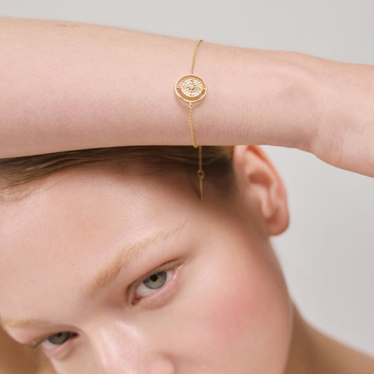 Windrose Twister Bracelet Gold