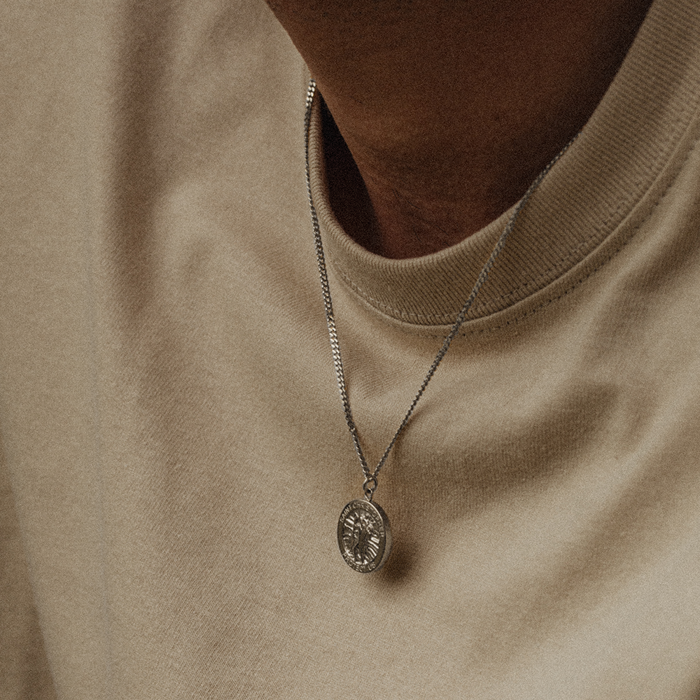 Men's St. Christopher Halskette Silber