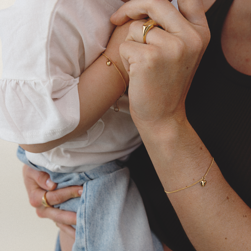 Ocean Heart Bracelet Gold
