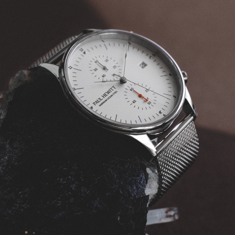 Chrono Quartz Mesh silver