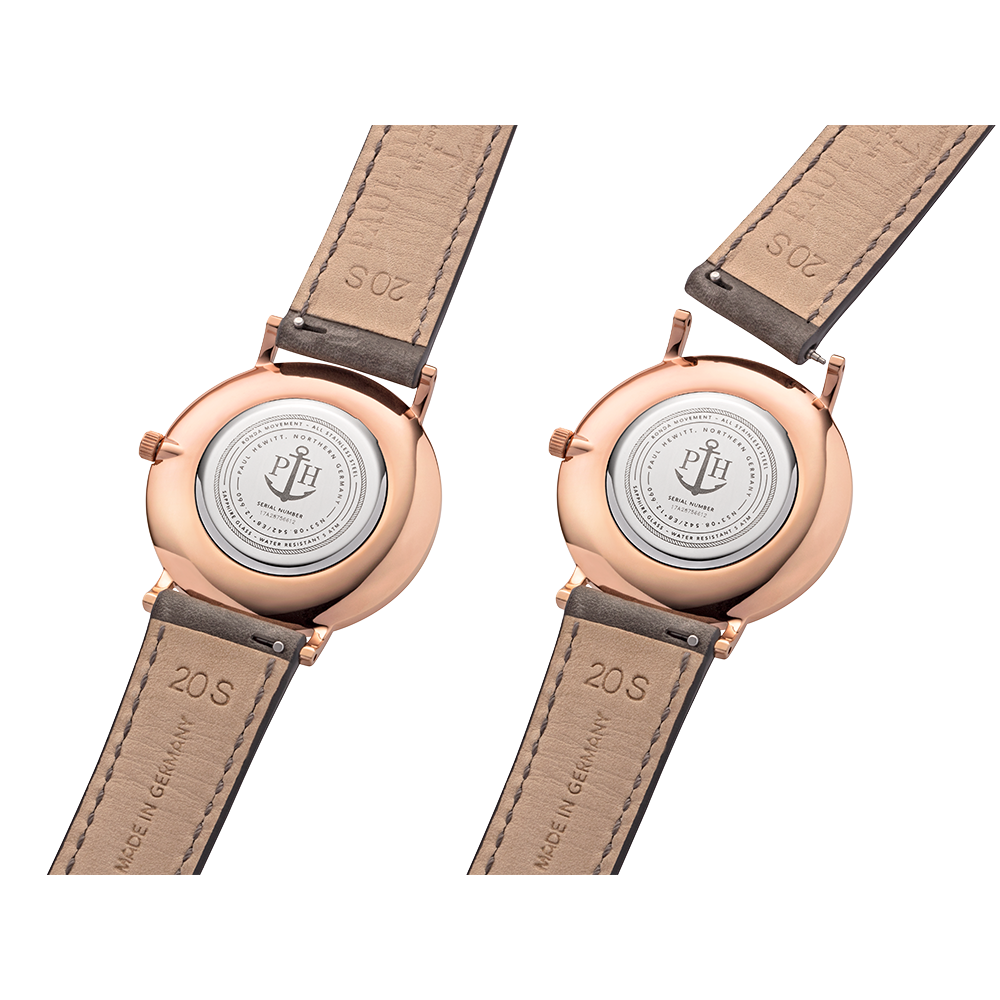 Watch Sailor White Sand Rose Gold Leather Grey