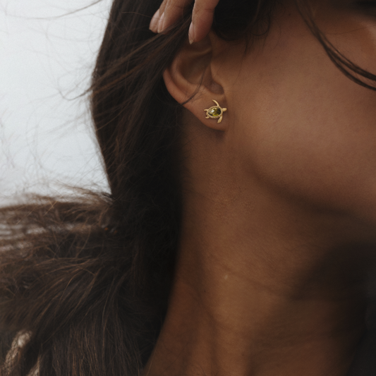 Turtle Boucle d'oreille Or