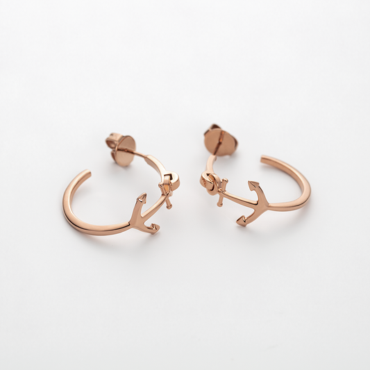 The Anchor II earring rose gold