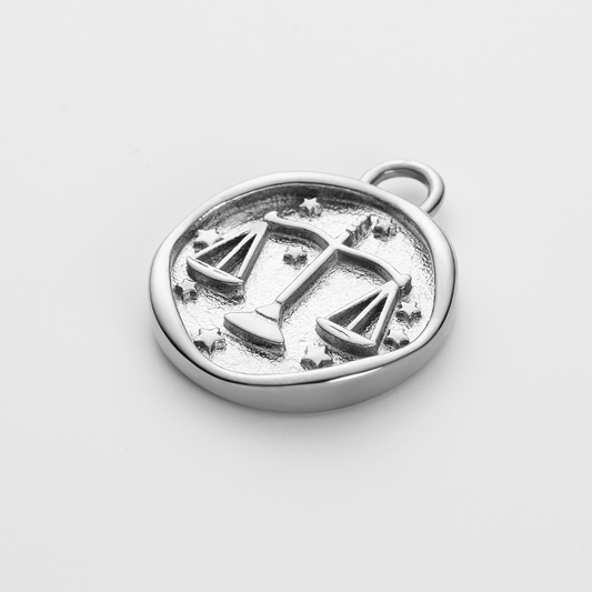 Libra Charm Silber