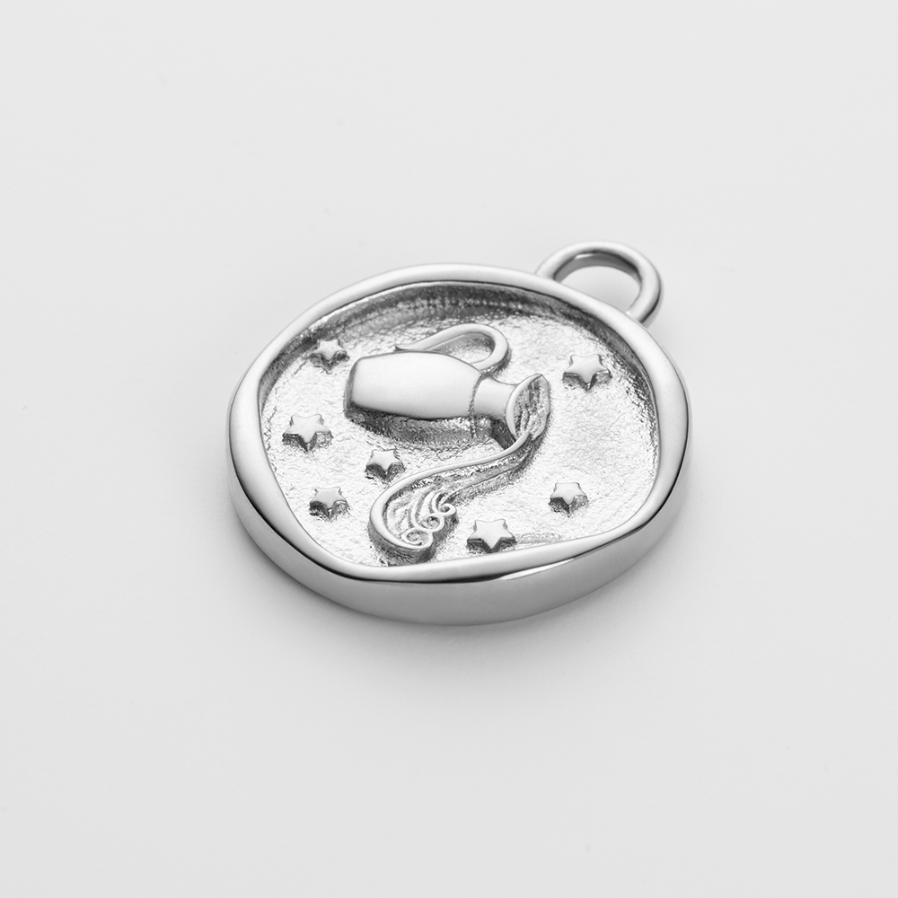 Set Aquarius Charm und Armkette Silber