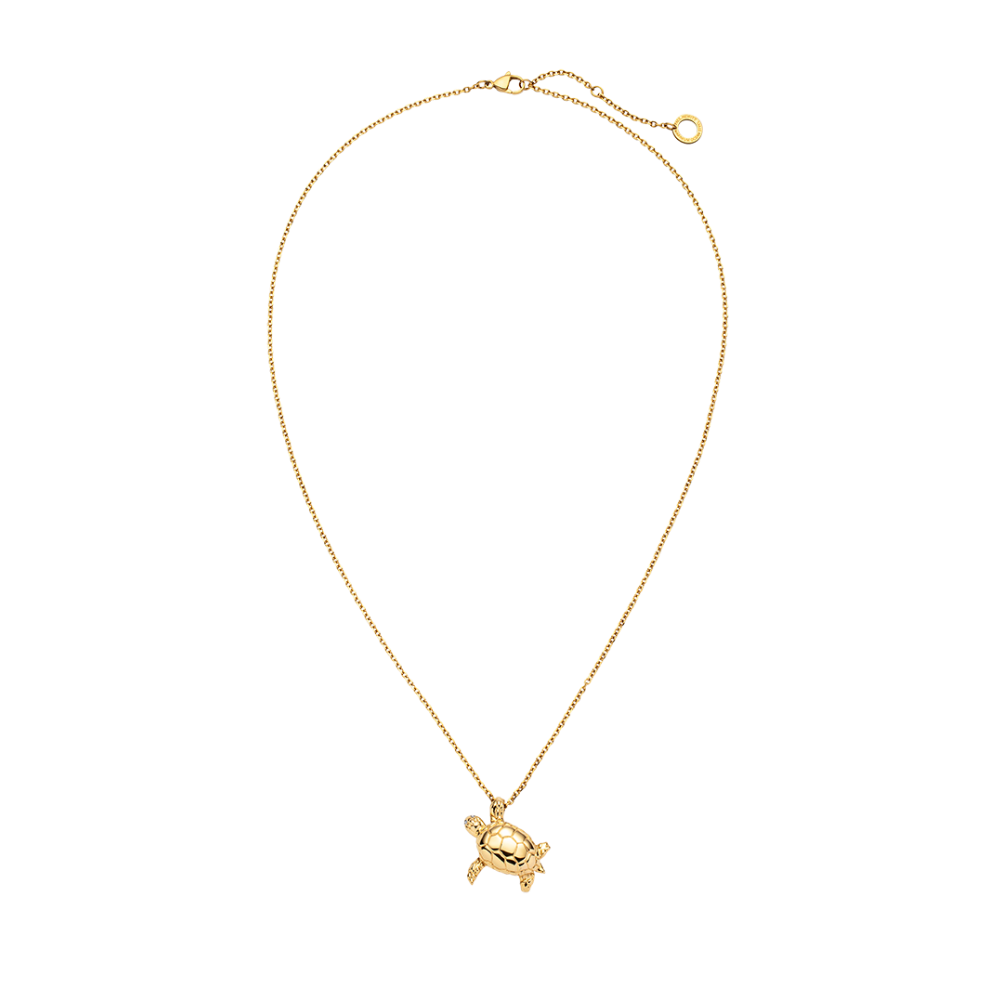 Turtle Big Halskette Gold
