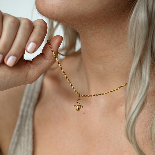 Rope Chain Necklace Gold