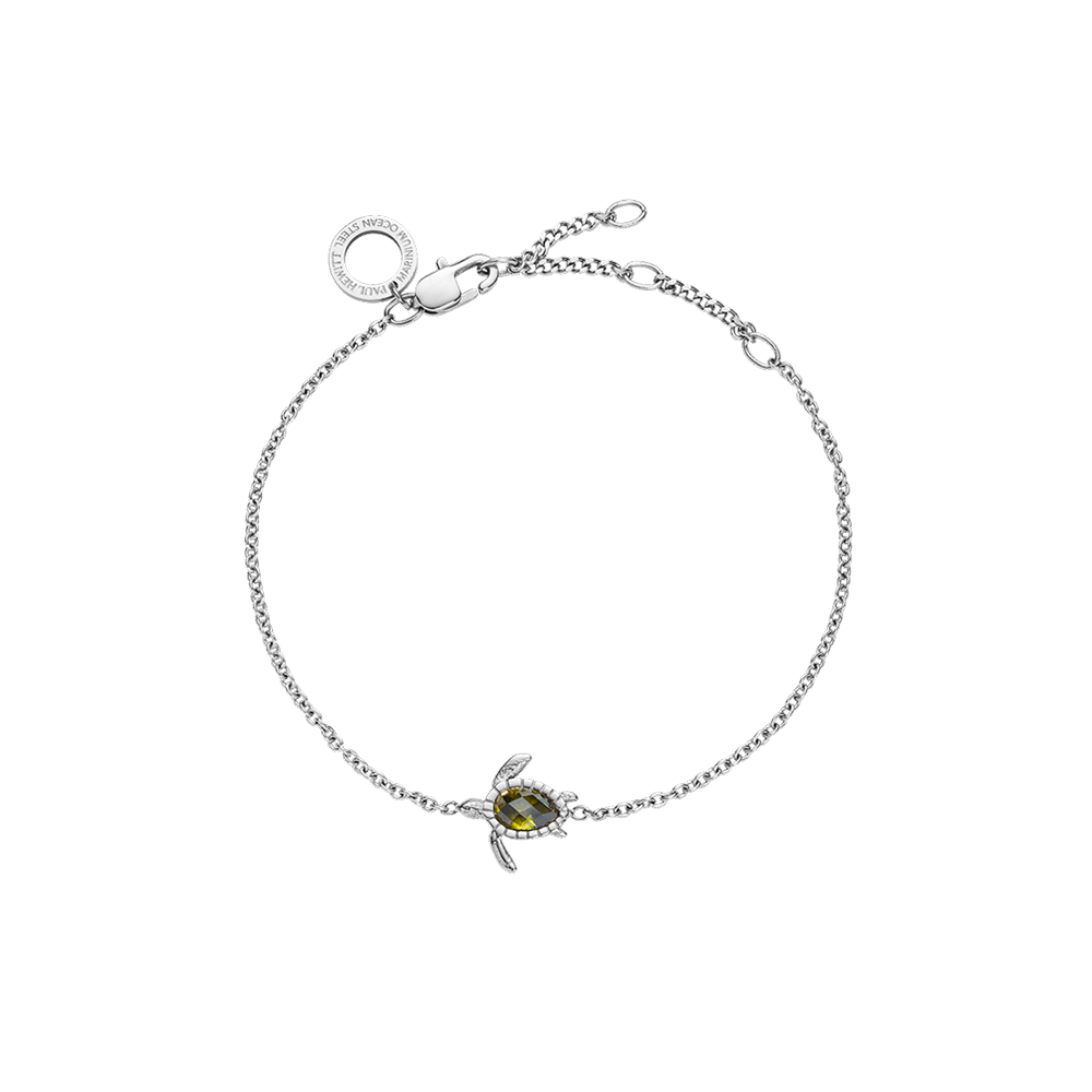 Turtle Mono Bracelet Silver