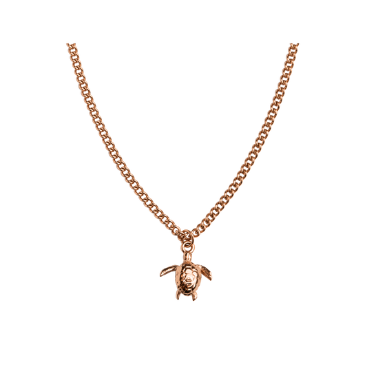Rose gold 2025 turtle necklace