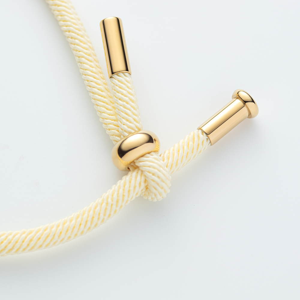 Vitamin Sea Gravur Armband Gold Off White