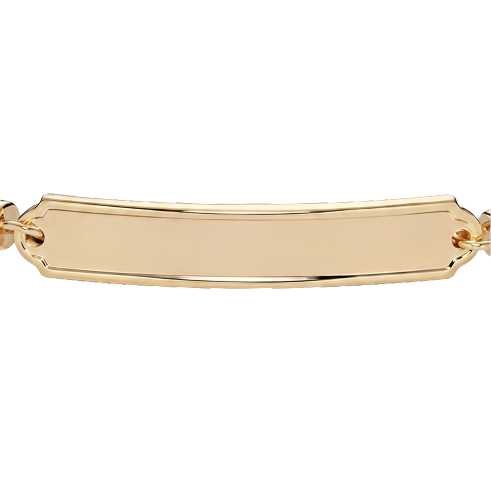 Bracelet Gravé Vitamine Mer Or Gris