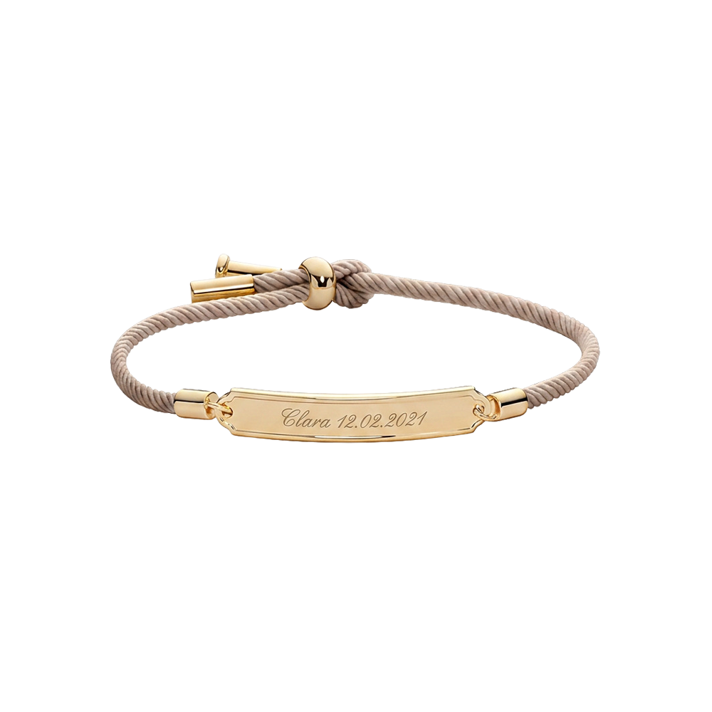 Vitamin Sea Gravur Armband Gold Sand