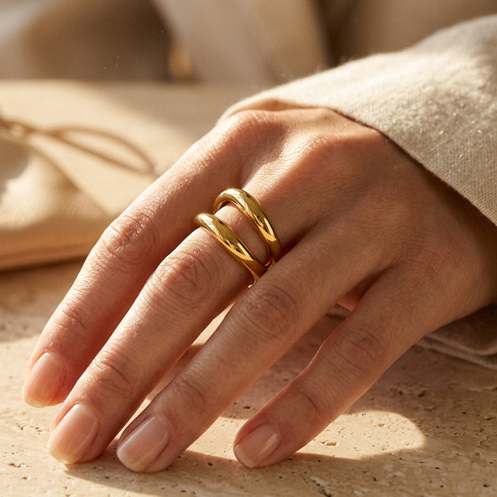 Waves Bague Or